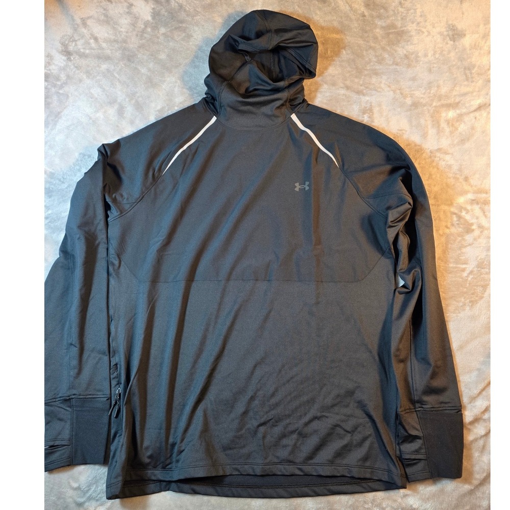 Under Armour Velociti Pro CW Balaclava Mens 2XL Black Fitted Hoodie NWT